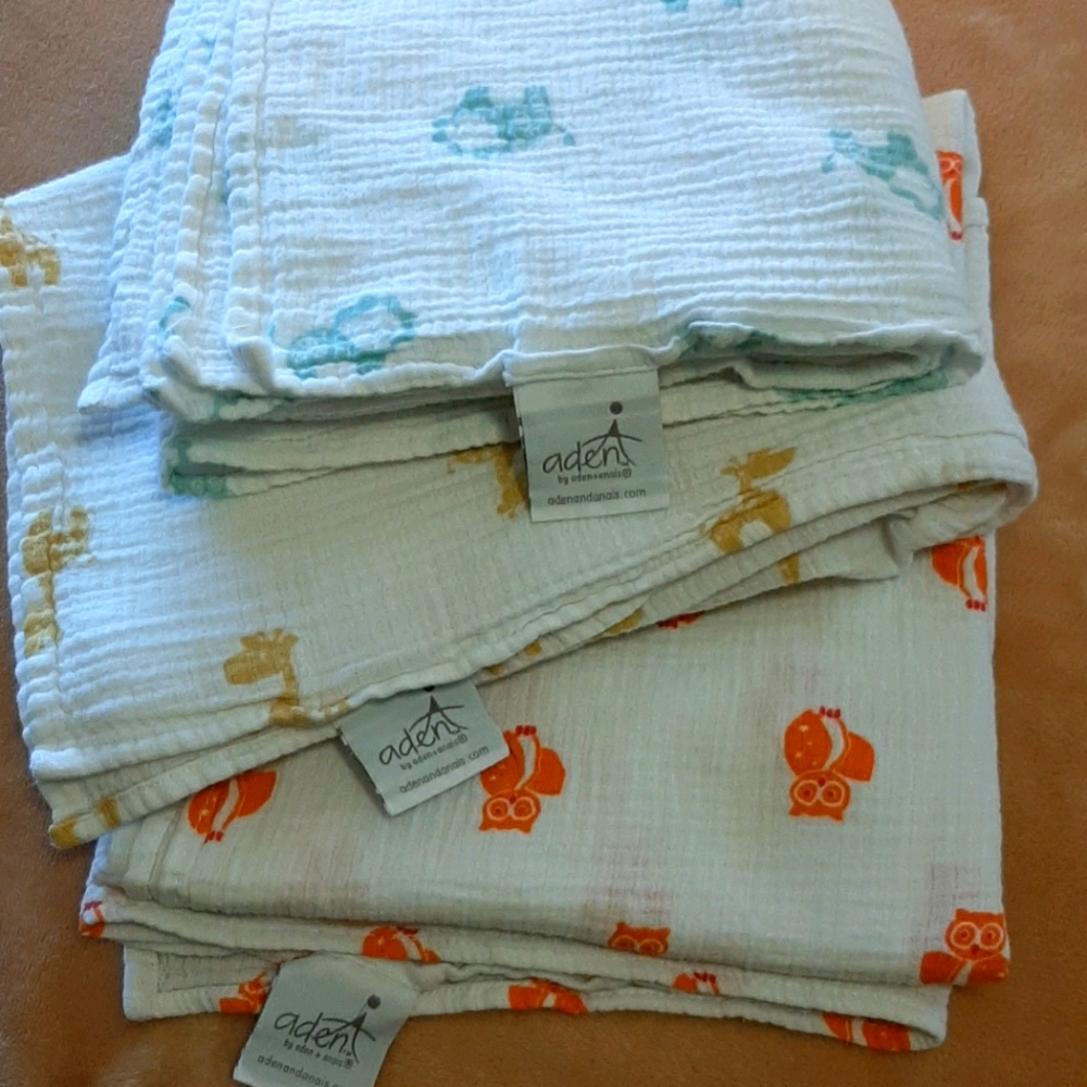 aden + anais Swaddle Blankets | Bundle of 3 ❤